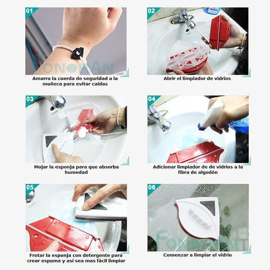 LIMPIA VIDRIOS MAGNETICO