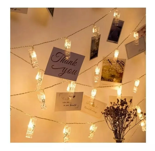 Guirnalda Led Clips 10pzs Porta Foto 80
