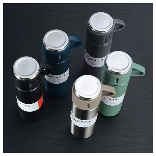 Termo Azul Conservador Doble Taza 500ML