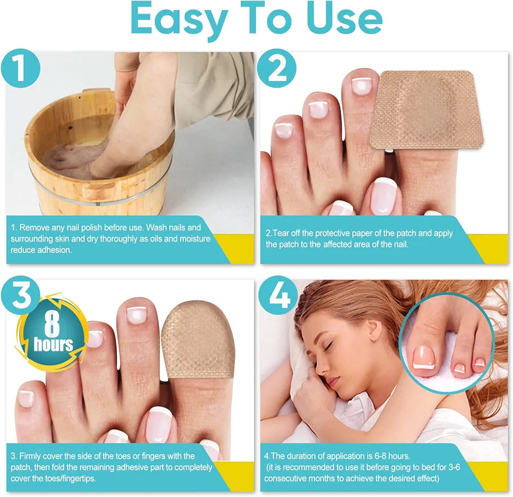 16 Parches Tratamiento Hongo Uñas